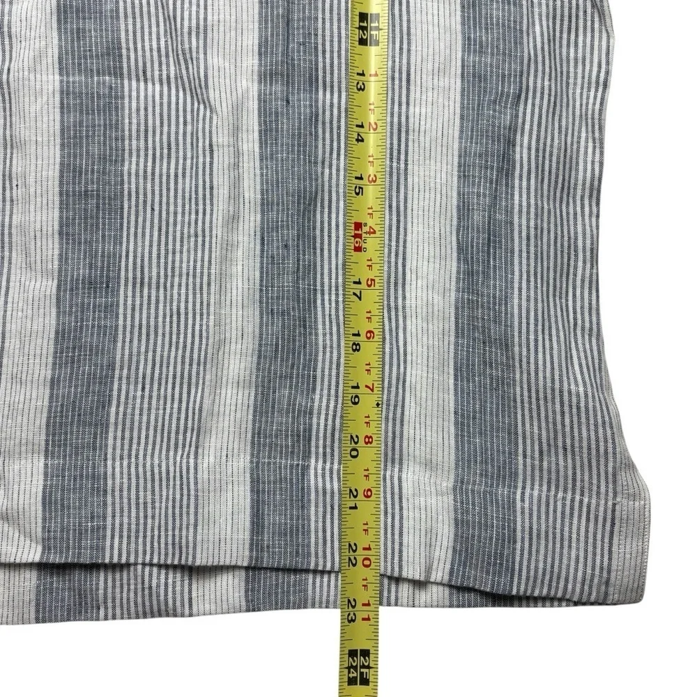 Haven Well Within Ombre Striped Linen V-Neck Top • Size M • 3/4 Sleeve Coastal - Picture 8 of 11
